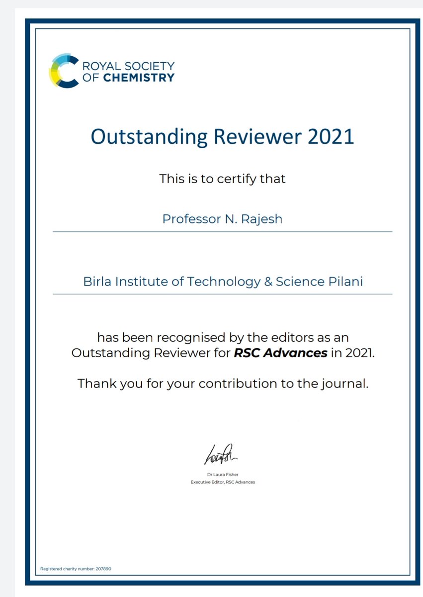 Outstanding reviewer