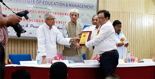 Pilani Faculty Awarded the Best Educationalist Award for Biology Research & Teaching by IIEM,  International Business council and Indian Solidarity Council